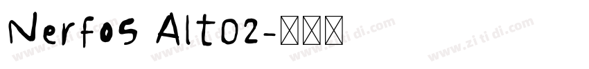 Nerfos Alt02字体转换